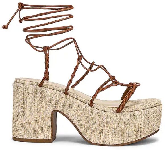 Revolve Larroude Coco Sandal in Caramel - Picture 2 of 10